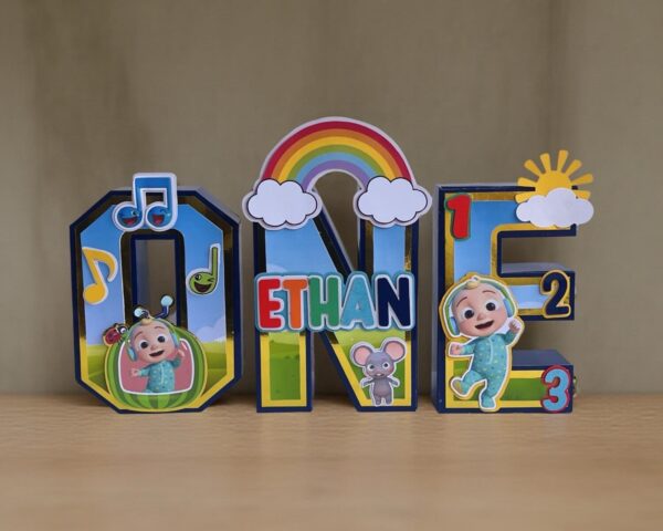 3D Themed letters/Numbers/Melon Letters/Cocomelon letters/Unicorn letters/ Lion King Letters - Image 9