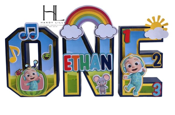 3D Themed letters/Numbers/Melon Letters/Cocomelon letters/Unicorn letters/ Lion King Letters - Image 8