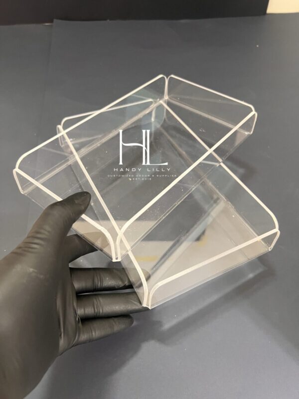 Acrylic Trays rounded corners, presentation tray