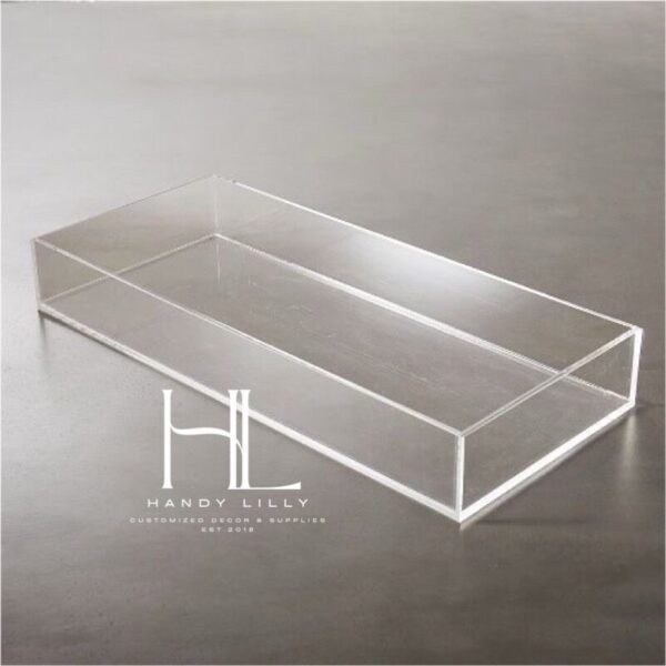 Acrylic Trays  straight corners, presentation tray