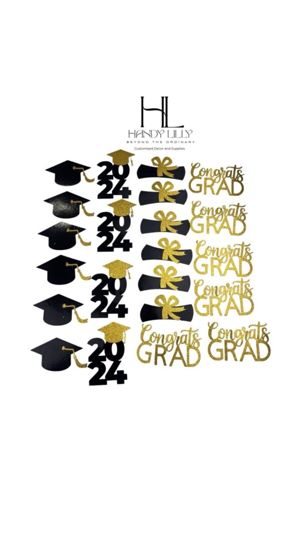 Graduation cupcake toppers - Image 2