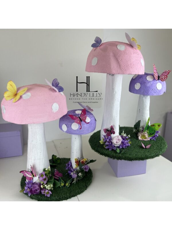 Enchanted gardens party mushroom centerpiece - Image 4