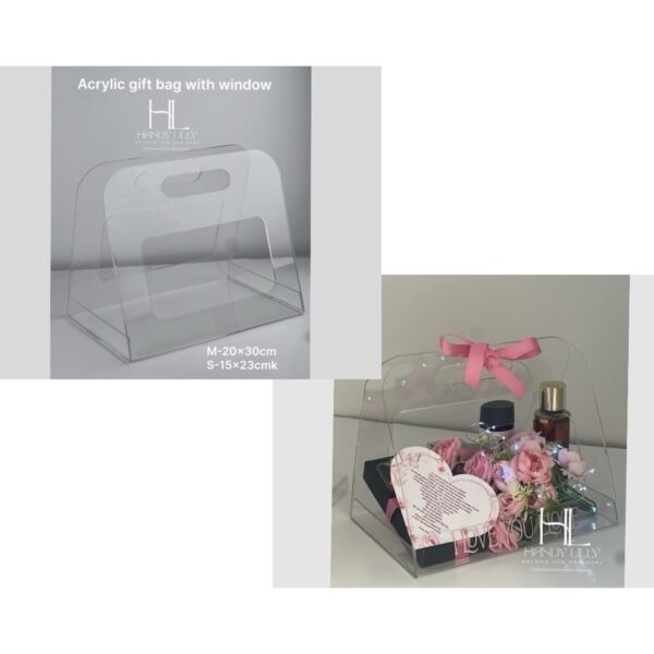 Acrylic Gift Bag with window - Image 3
