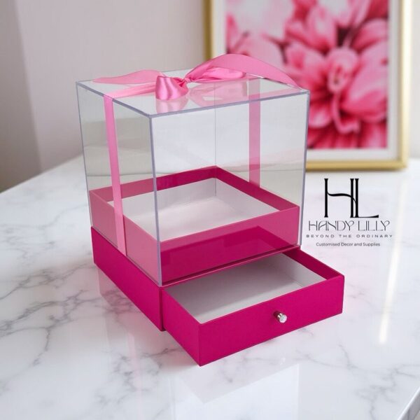 Acrylic Covered Giftbox with Drawer